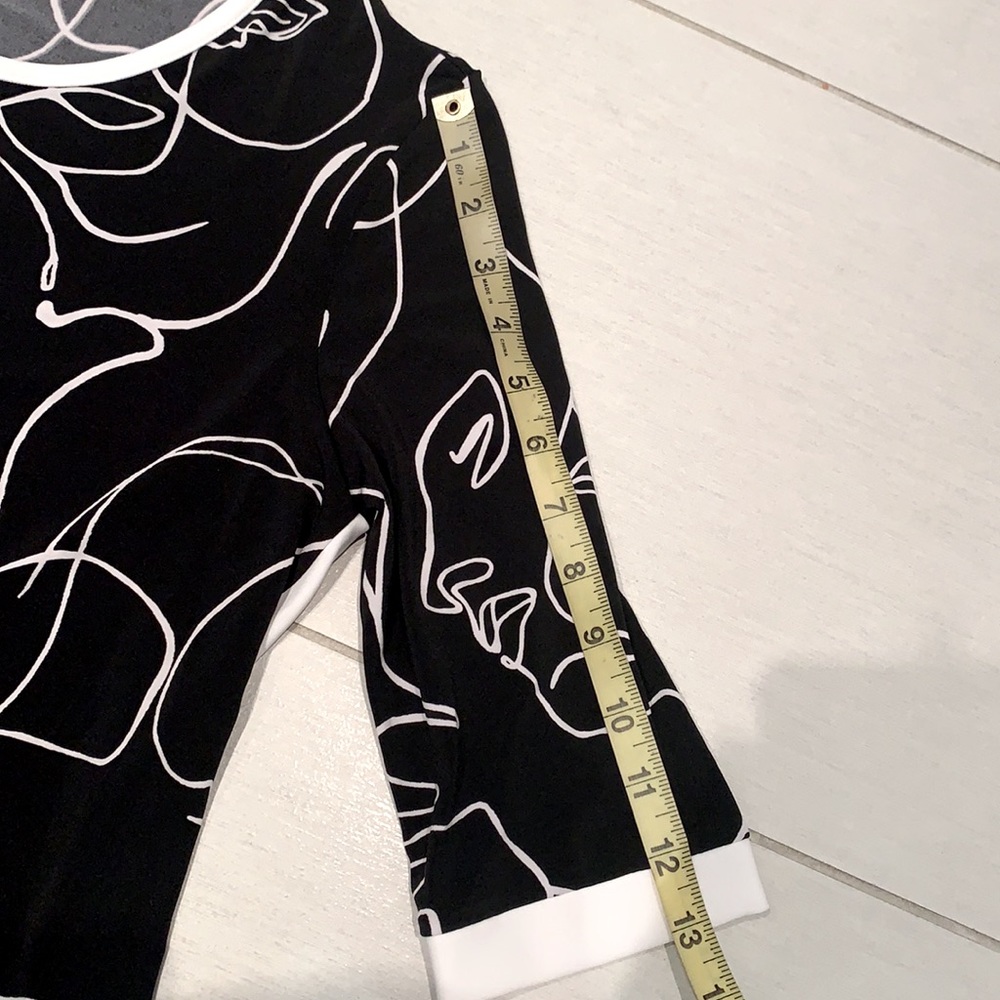 NWT🌺Made in🇨🇦Beautiful JR Modern Abstract Tunic - Picture 10 of 15